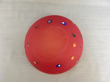 Frosted Red Millefiori Bowl by Garry Nash