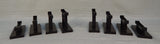 G Scale Model Train Bridge Supports 1-4 x 2 Black - Lot of 8