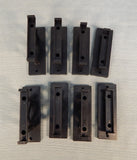 G Scale Model Train Bridge Supports 1-4 x 2 Black - Lot of 8