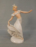 Cabaret Dancer Porcelain Figurine by Schaubach Kunst