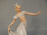 Cabaret Dancer Porcelain Figurine by Schaubach Kunst