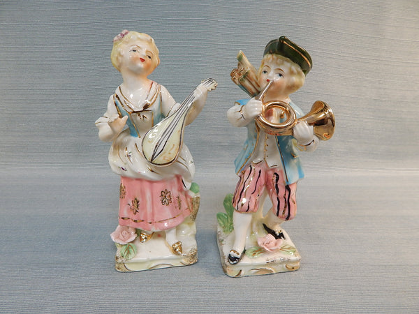 UCAGCO 8" Ceramic Figurines, Made in Occupied Japan