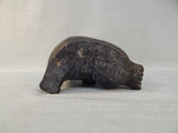 Black Soapstone Walrus Sculpture
