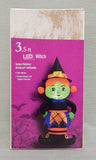 3.5 ft. LED Witch Halloween Gemmy Inflatable - Like New!