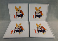 French Bulldog Square Plates - Set of 4