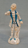 8" Ceramic Colonial Man Figurine, Made in Japan