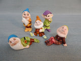 Vintage Disney Ceramic Snow White Dwarves - Lot of 5