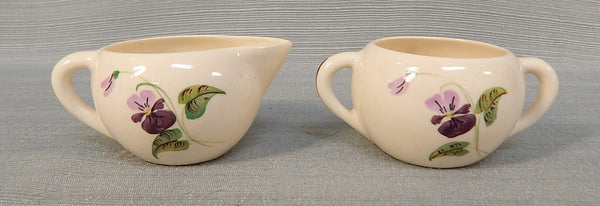 Vintage 1940s Clouse Mini Creamer & Sugar Set
