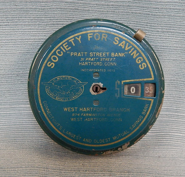 Steel Products Corp. Round Metal Add-O-Bank with Key