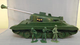Vintage Payton Products Atomic Tank with 3 Soldiers