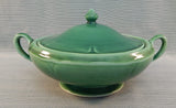 Vintage Mount Clemens Green Vegetable Bowl with Lid