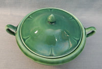 Vintage Mount Clemens Green Vegetable Bowl with Lid