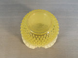 Fenton Vaseline Glass Hobnail Vase