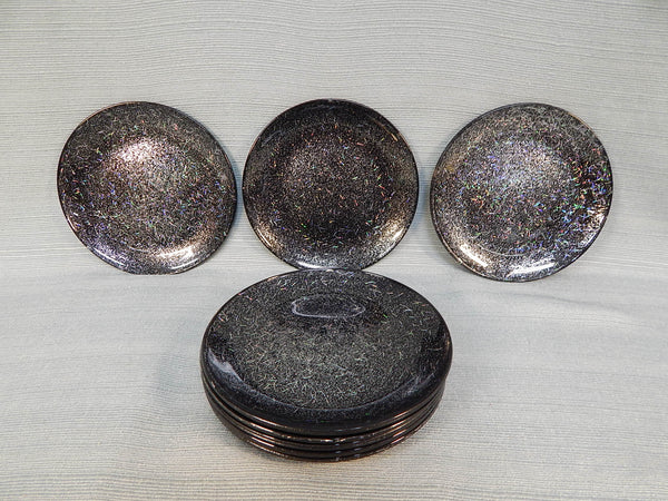 Dazzle Black Plates - Set of 8