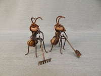Pair of Ant Gardener Figurines