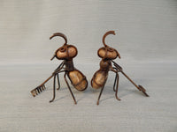 Pair of Ant Gardener Figurines