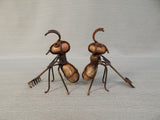 Pair of Ant Gardener Figurines