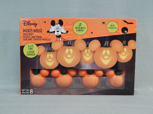 Mickey Mouse Musical Halloween Light String - NRFB Collectible
