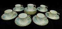 Vintage Minton Demitasse Cups and Saucers - 7 Cups, 10 Saucers