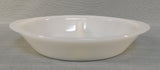 Glasbake Milk Glass Divided Dish