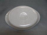 Glasbake Milk Glass Divided Dish