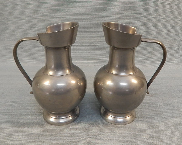 Pair of Small RLB Pewter Jugs