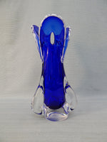 Cobalt Blue Case Glass Vase