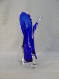 Cobalt Blue Case Glass Vase