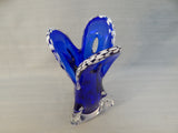 Cobalt Blue Case Glass Vase