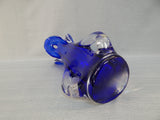 Cobalt Blue Case Glass Vase