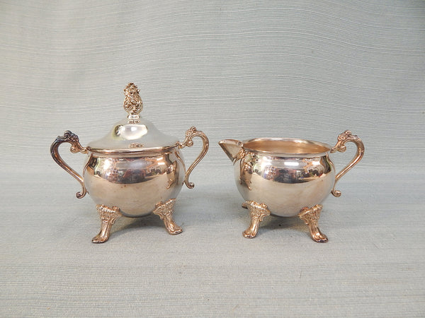 Gorham "Newport" Silver Plate Sugar and Creamer