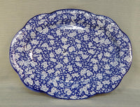 Victoria Ware Ironstone Flow Blue 19" Oval Platter