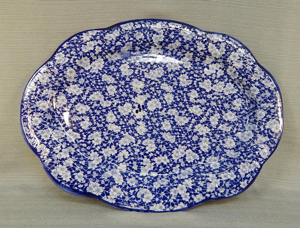 Victoria Ware Ironstone Flow Blue 19" Oval Platter