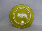 Vintage Green Divided Plates - Set of 2