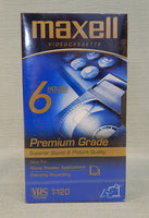 Maxell T-120 Premium Grade Videocassettes - Lot of 5 - Brand New!