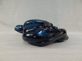 Amorphous Blue Glass Vase