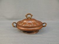 Decorative Copper Bowls with Lids - Set of 2