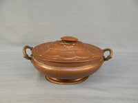 Decorative Copper Bowls with Lids - Set of 2