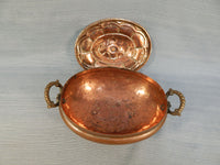 Decorative Copper Bowls with Lids - Set of 2