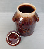 Bicentennial McCoy Liberty Bell Brown Jar with Lid