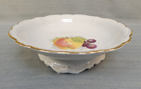 Haviland Bavaria Porcelain Footed Fruit Bowl