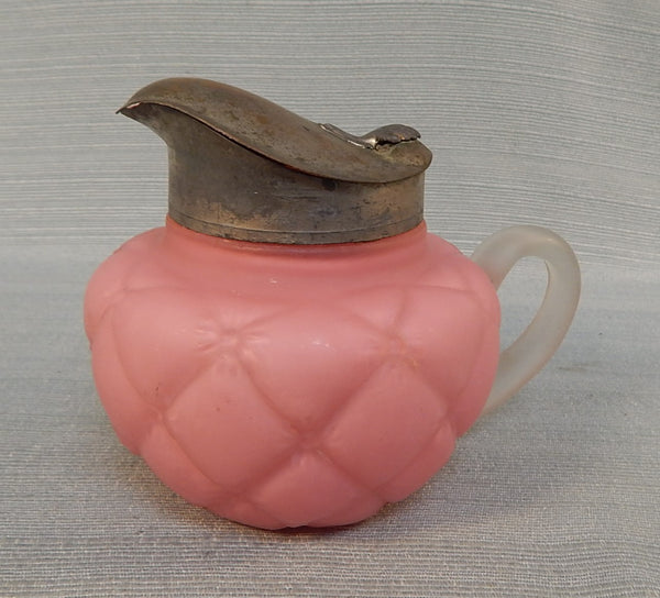 Satin Pink Quilted Syrup Pitcher