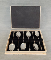 Japanese Sterling Silver Demitasse Spoons - Set of 6
