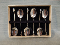 Japanese Sterling Silver Demitasse Spoons - Set of 6