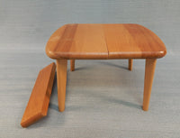 1950s Strombecker Dollhouse Table with Leaf and 4 Chairs