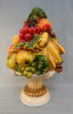 1967 Universal Statuary Corp. Chalkware Fruit Centerpiece