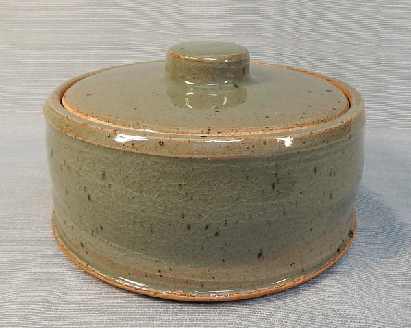 Handmade Stoneware Lidded Bowl