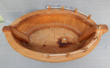 Kinderkram Wooden Toy Boat with 2 Figures and 1 Cannon