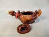 Vintage Redware Glazed Duck Tea Service Set