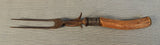 Vintage Stag Horn Handle Fork and Honing Rod